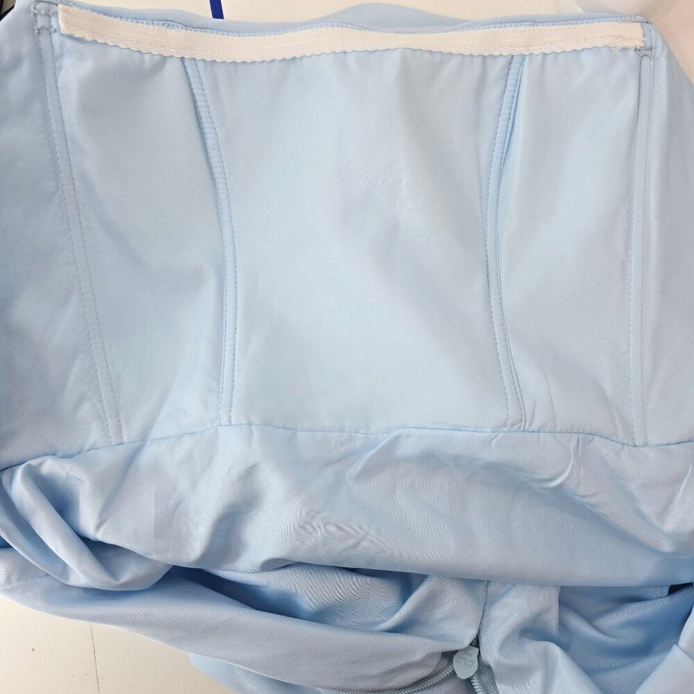 NWT Azazie Baby Blue Corset Sky LOng Gown Dress Women Size A4 - Picture 7 of 11